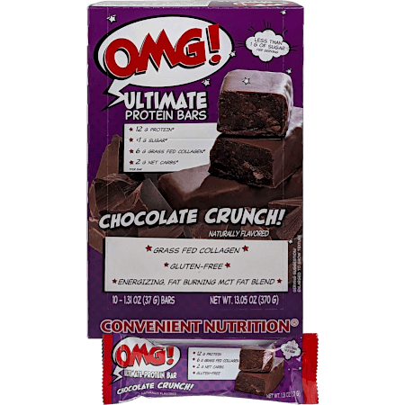 OMG Ultimate Protein Bars with MCT - Chocolate Crunch Box